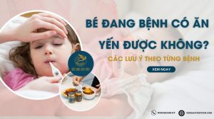 Bé đang bệnh có ăn yến được không? Các lưu ý theo từng bệnh